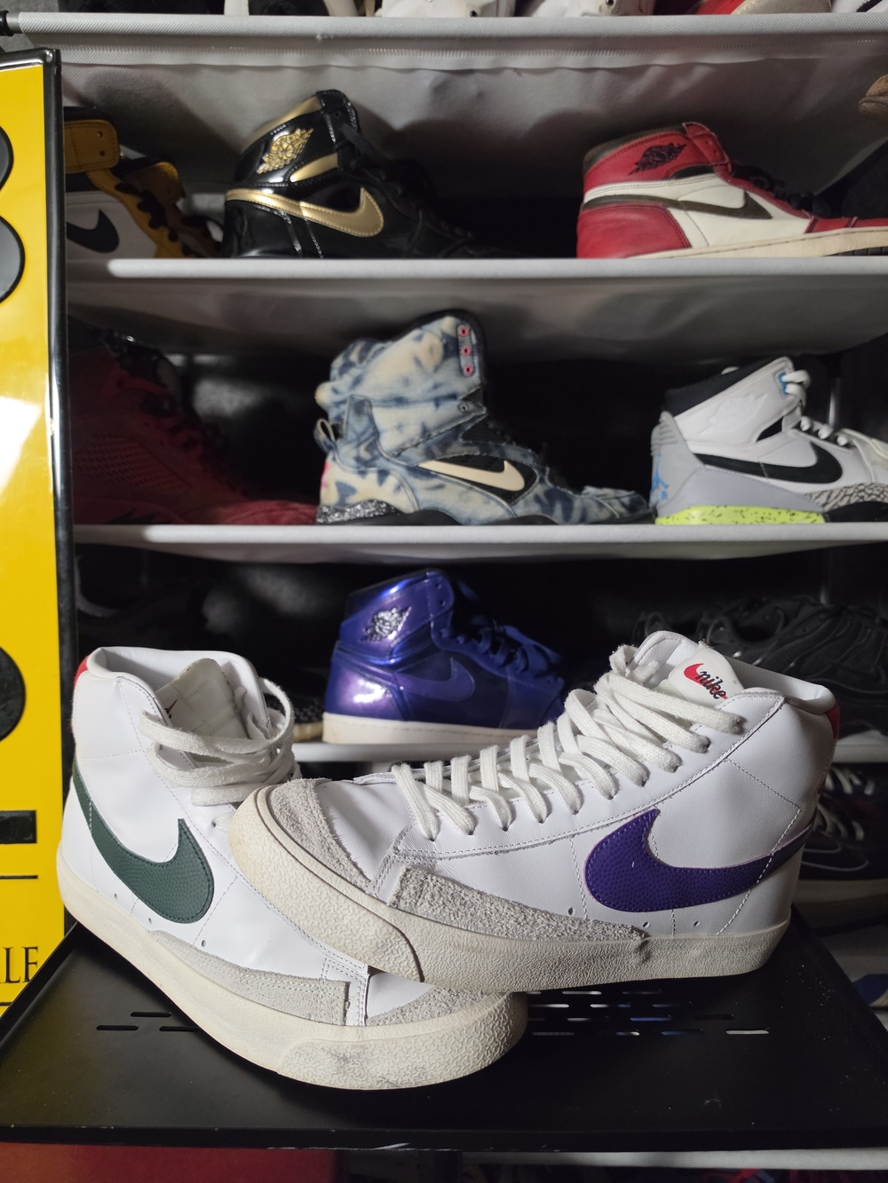 🔥 Nike Blazer Mid Vintage '77 White Purple Green Orange Red Men Size 10.5